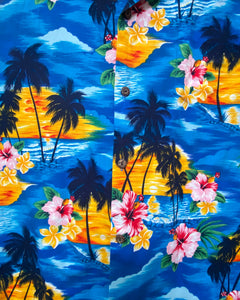 Classic Blue Hawaiian Shirt (S)