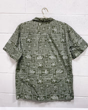 Load image into Gallery viewer, Olive Green Hawaiian Shirt (XL)
