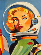 Load image into Gallery viewer, Space Girl #4 Painting by Jean Bradley
