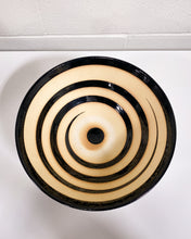 Load image into Gallery viewer, Stoneware Bowl on Pedestal with Swirl Motif
