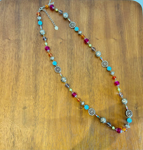 Colorful Long Beaded Necklace