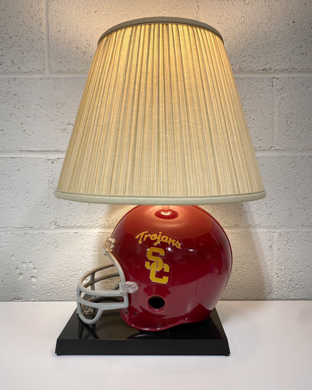 Vintage USC Trojans Football Table Lamp