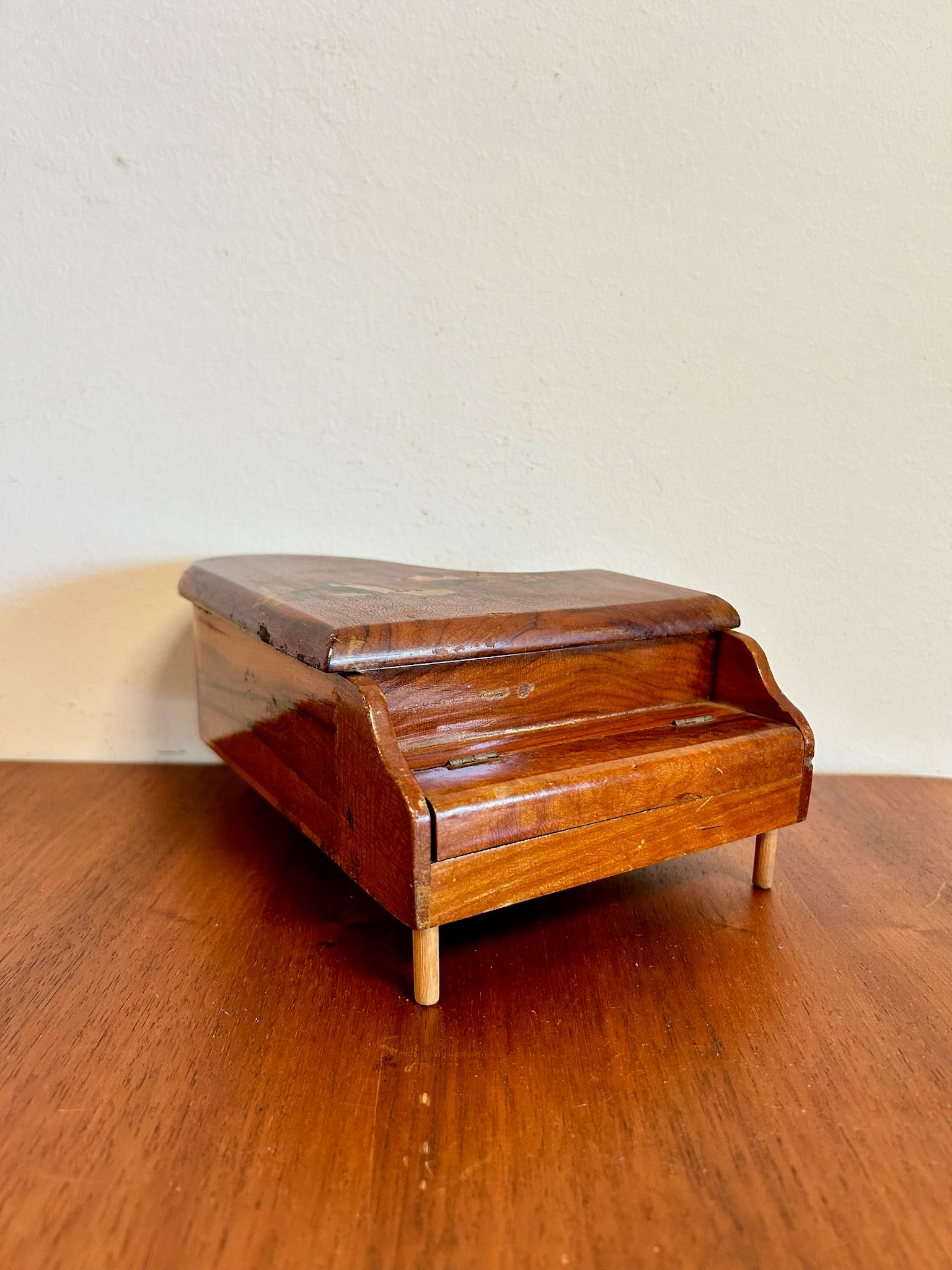 Vintage Wooden Jewelry popular Music Chest