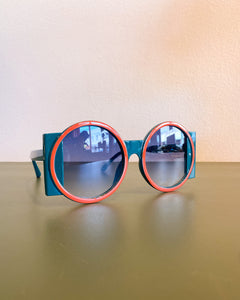 Green and Orange Round Sunnies