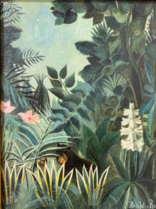 The Equatorial Jungle by Henri Rousseau Print on Canvas