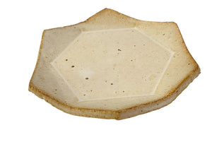 Cream Glazed Hex Catchall