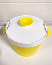 Load image into Gallery viewer, Vintage Yellow and White Ice Bucket
