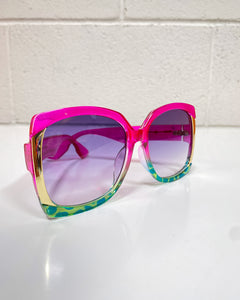 Pink and Green Glam Sunnies