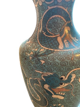 Load image into Gallery viewer, Chinese Cloissone Dragon Vase
