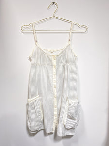 Striped Long Summer Blouse - As Found (M)