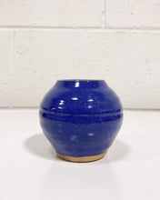 Load image into Gallery viewer, Vintage Mini Blue Ceramic Glazed Vase
