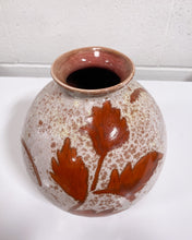 Load image into Gallery viewer, Ceramic Bulbous Vase in Rust Tones
