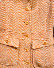 Load image into Gallery viewer, Orange Tweed Coat (XS)
