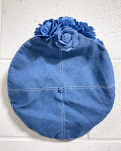 Load image into Gallery viewer, Denim Cap with Flowers
