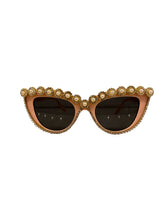Load image into Gallery viewer, Pink Frame with Faux Pearls and rhinestones
