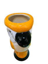 Load image into Gallery viewer, Orange Yellow Tiki Parrot Vase
