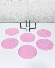 Load image into Gallery viewer, Pink Sprinkle Silicone Coasters - Set of 7
