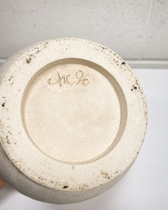 Vintage Stoneware Vessel with Lid