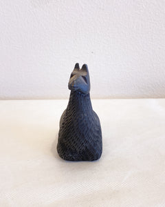 Black Ceramic Sitting Llama