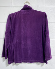 Load image into Gallery viewer, Vintage Purple Velour Sweater (S)
