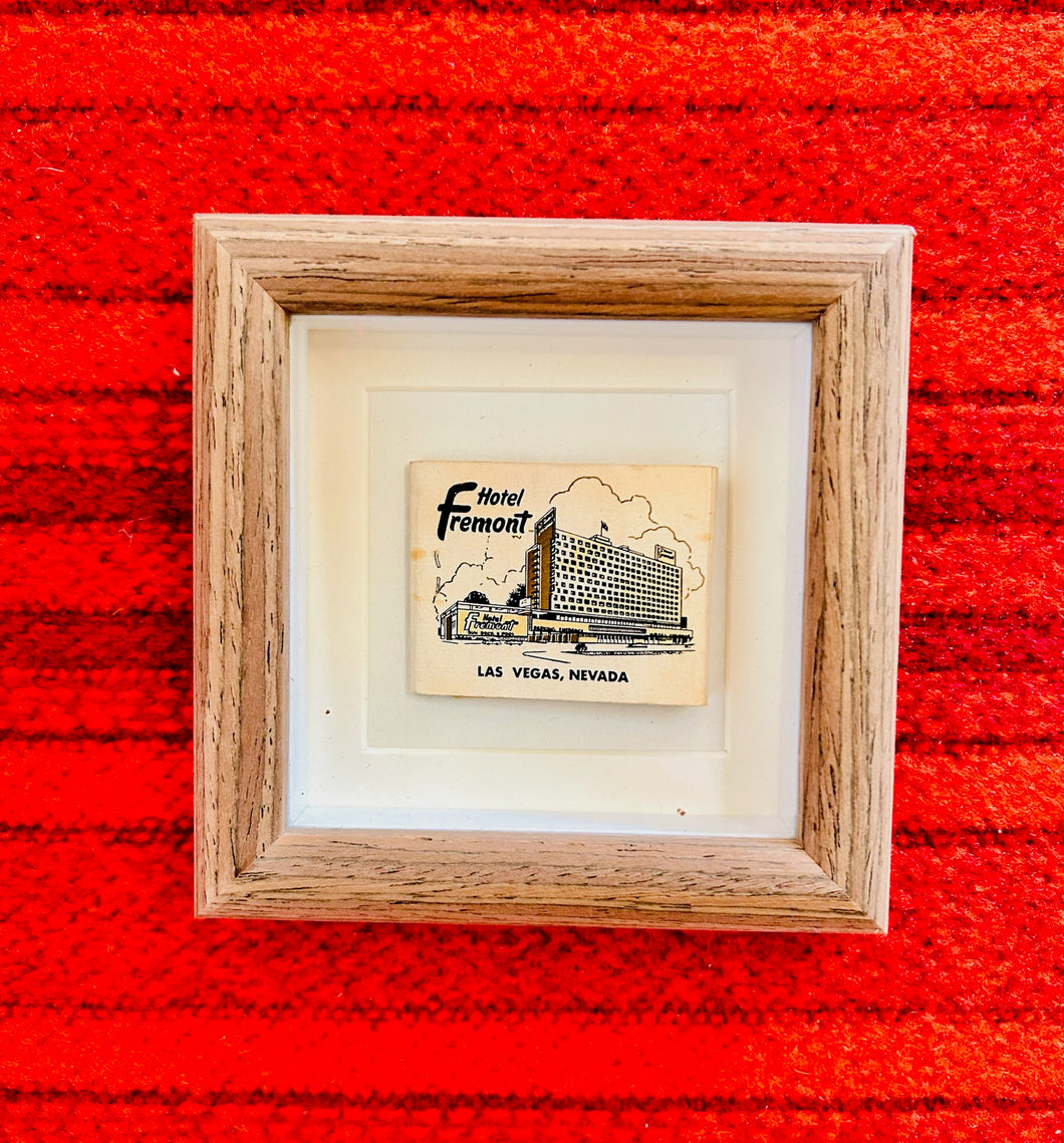 The Fremont “Las Vegas” Match Book Glass Frame