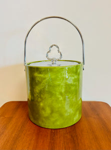 Irvinware Green Marbled Ice Bucket