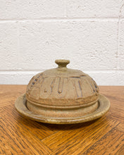 Load image into Gallery viewer, Vintage Stoneware Butter Dish with Lid

