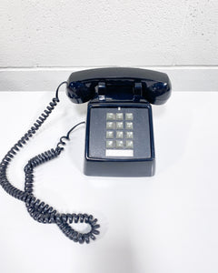Vintage Cortelco Black Touch-Tone Phone