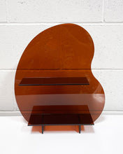 Load image into Gallery viewer, Amber Lucite Organic Shaped Mini Shelf
