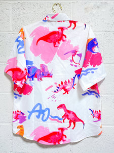 Dino Color Splash Button Up (XL)