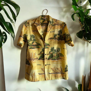 Banana Yellow Royal Creations Hawaiian Shirt