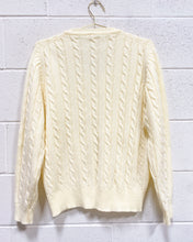 Load image into Gallery viewer, Creamy Yellow V-Neck Sweater (XL)
