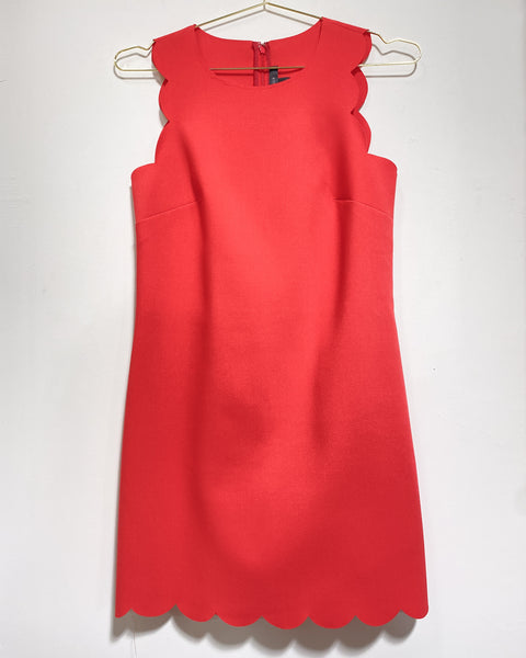 J crew scalloped dress hotsell