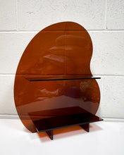 Load image into Gallery viewer, Amber Lucite Organic Shaped Mini Shelf
