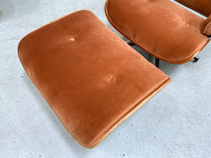 Hacienda Velvet Iconic Chair and Ottoman