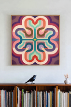 Load image into Gallery viewer, Chromatic Mandala, 1968 Revisited Framed Art
