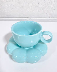 Tiffany Blue Cloud Saucer and Mug