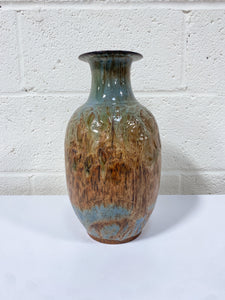 Stoneware Vase in Earth Tones