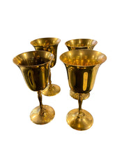 Load image into Gallery viewer, Set of Four Brass Goblets
