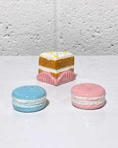 Cake and Macaron Salt and Pepper Shakers - Set of 3