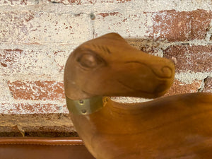 Rare Arthur Court Wood Carved Sculptural Dinosaur Brontosaurus Box