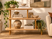 Load image into Gallery viewer, Handmade Los Angeles Three-Tier Pine Display Shelf
