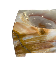 Heavy Thick Onyx Ashtray