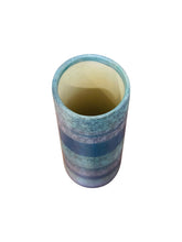 Load image into Gallery viewer, Midcentury Modern Blue Stripped vase
