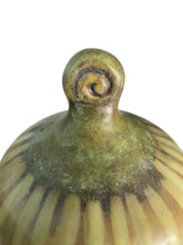 Load image into Gallery viewer, Whimsical Green and White Canistor

