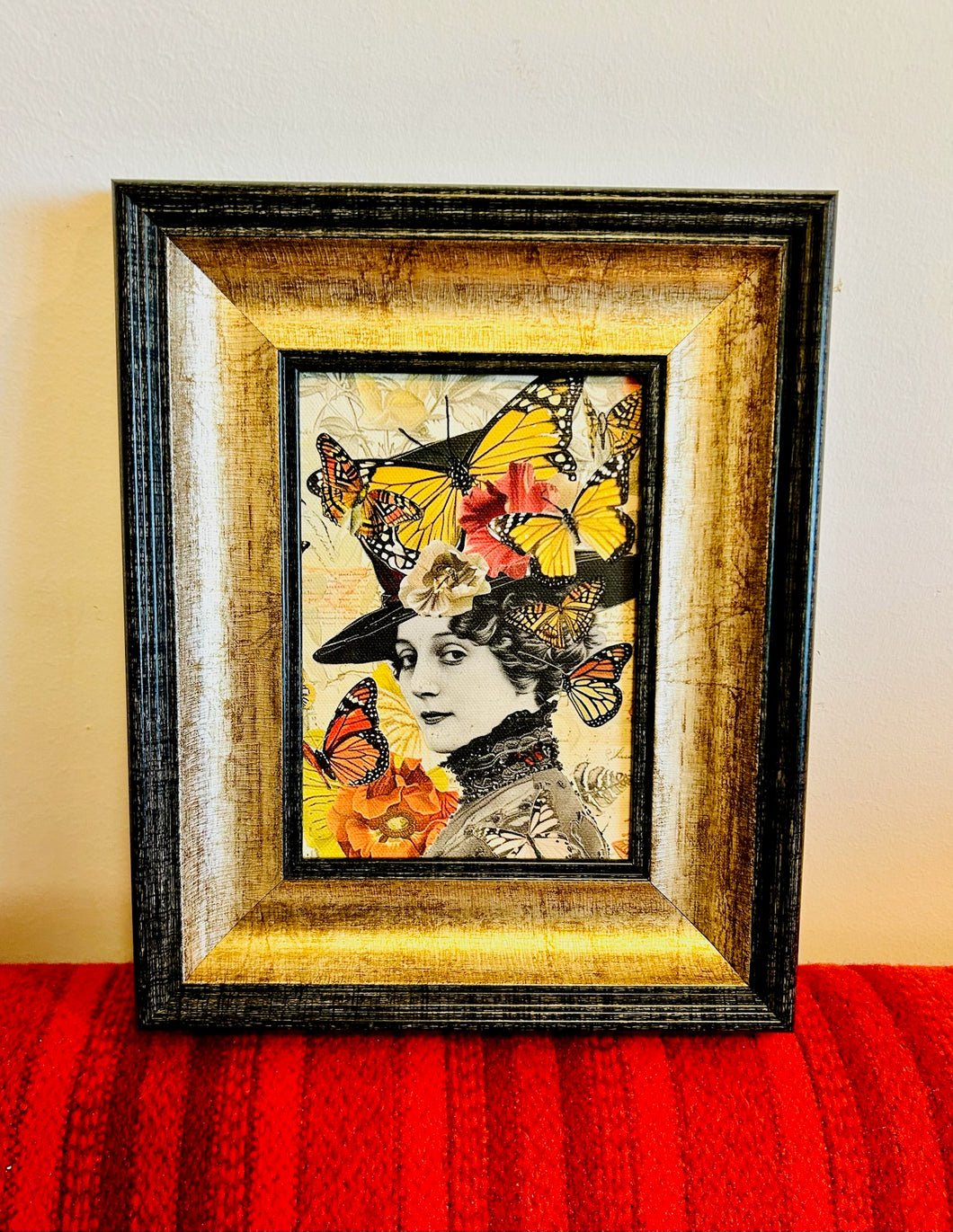 Lady with Monarch Butterflies  Picture Frame