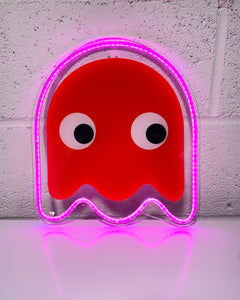 Pac Man Red Ghost LED Sign
