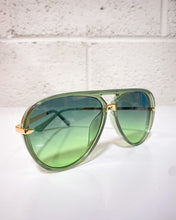 Load image into Gallery viewer, Green Aviator Sunnies
