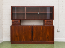 Load image into Gallery viewer, Rosewood Vintage Danish Modern Hutch
