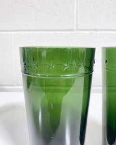 Pair of Green Glass Tumblers